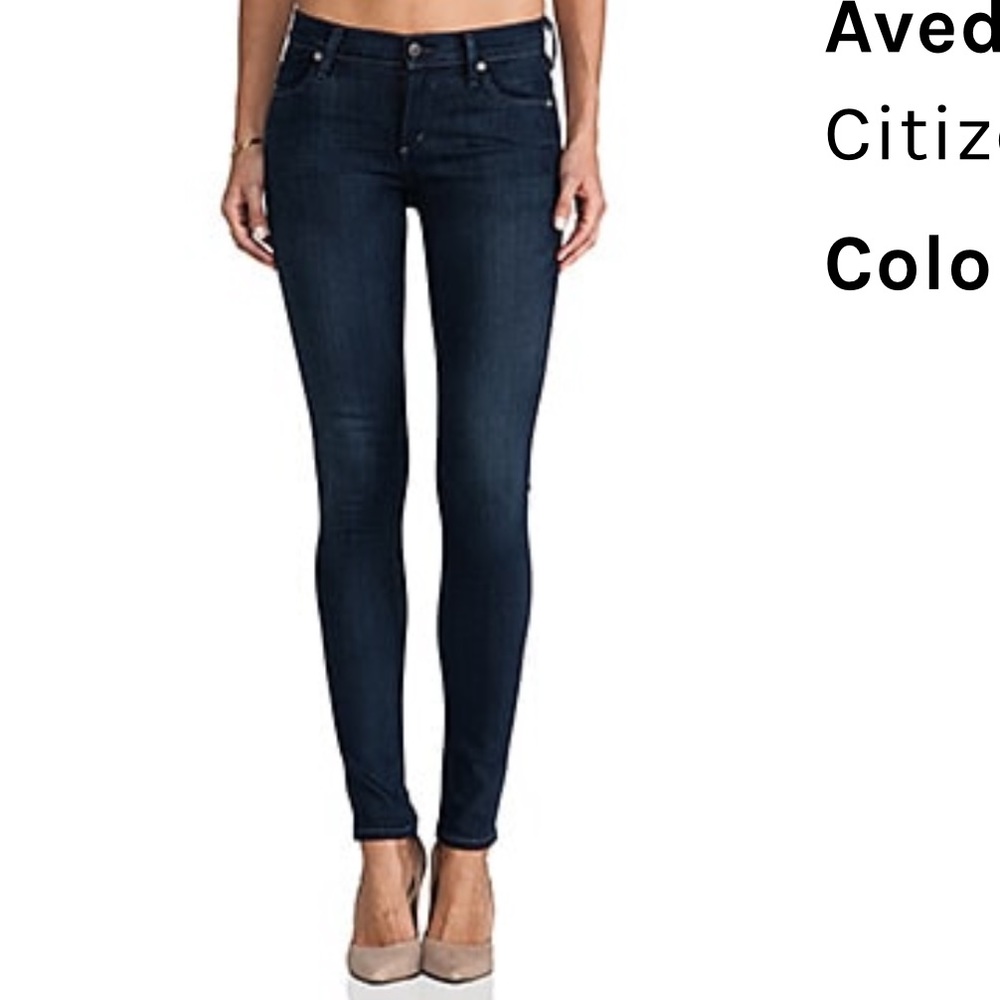 CITIZENS OF HUMANITY Avedon Skinny Leg Denim Jeans in Royal